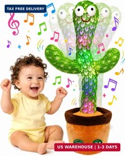 Interactive Baby Toys Dancing Talking Cactus Toy, Singing Musical & Record Repea