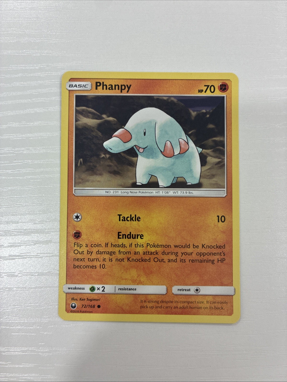 Phanpy 72/168 Sm-Celestial Storm Regular