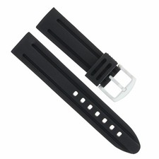 26MM SILICONE RUBBER WATCH BAND FOR 48MM INVICTA RUSSIAN DIVER 16230 7182 BLACK