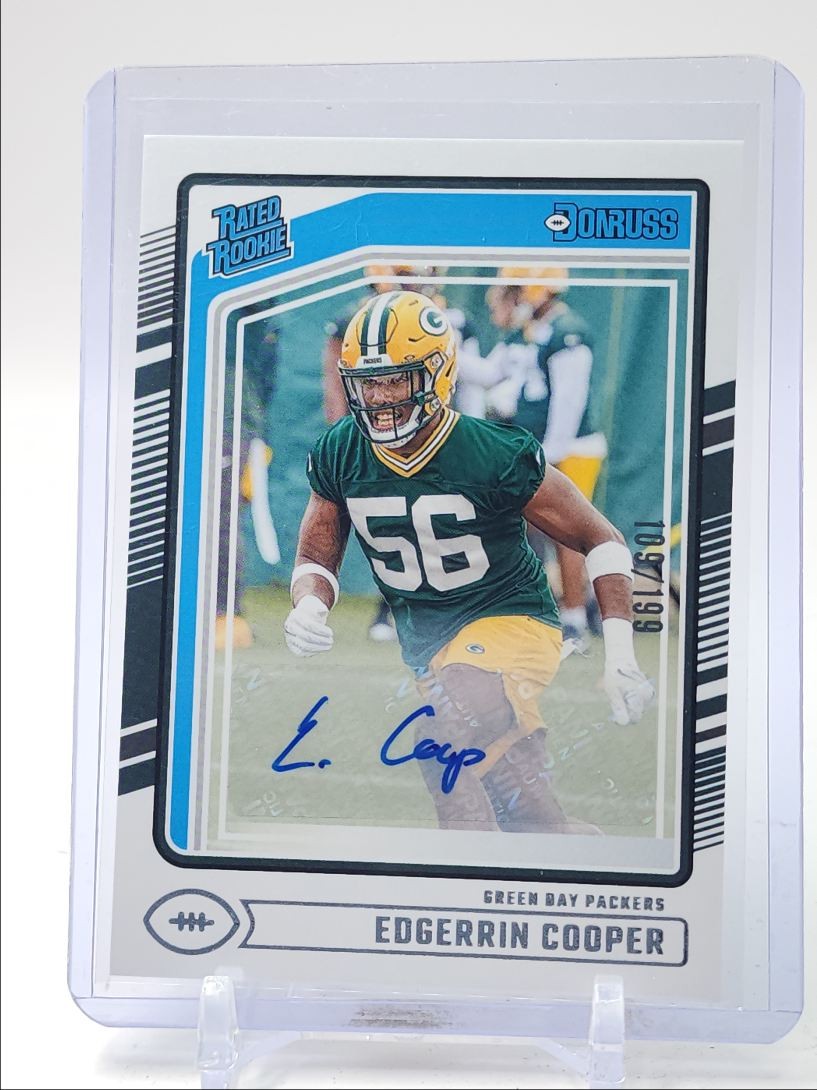 EDGERRIN COOPER 2024 DONRUSS RATED ROOKIE AUTOGRAPH RC AUTO /199 Q5748