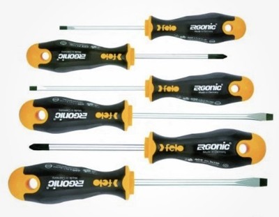 Felo Ergonic 6-Piece Screwdriver Set 007157 531674 Germany