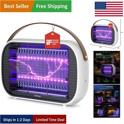 Portable Mosquito Zapper with 5200mAh Battery - Safe & Effective Insect Control