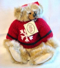 KIMBEARLY'S Originals Brown Bear Plush Stuffed Animal 12” Jointed Resin Face