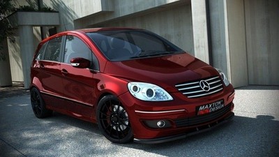 Maxton Design Frontlippe passend für Mercedes B-Klasse 245 schwarz Hochglanz