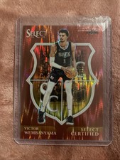 2024-25 Panini Select Victor Wembanyama Certified Red Wave Prizm #2 /99 San Anto