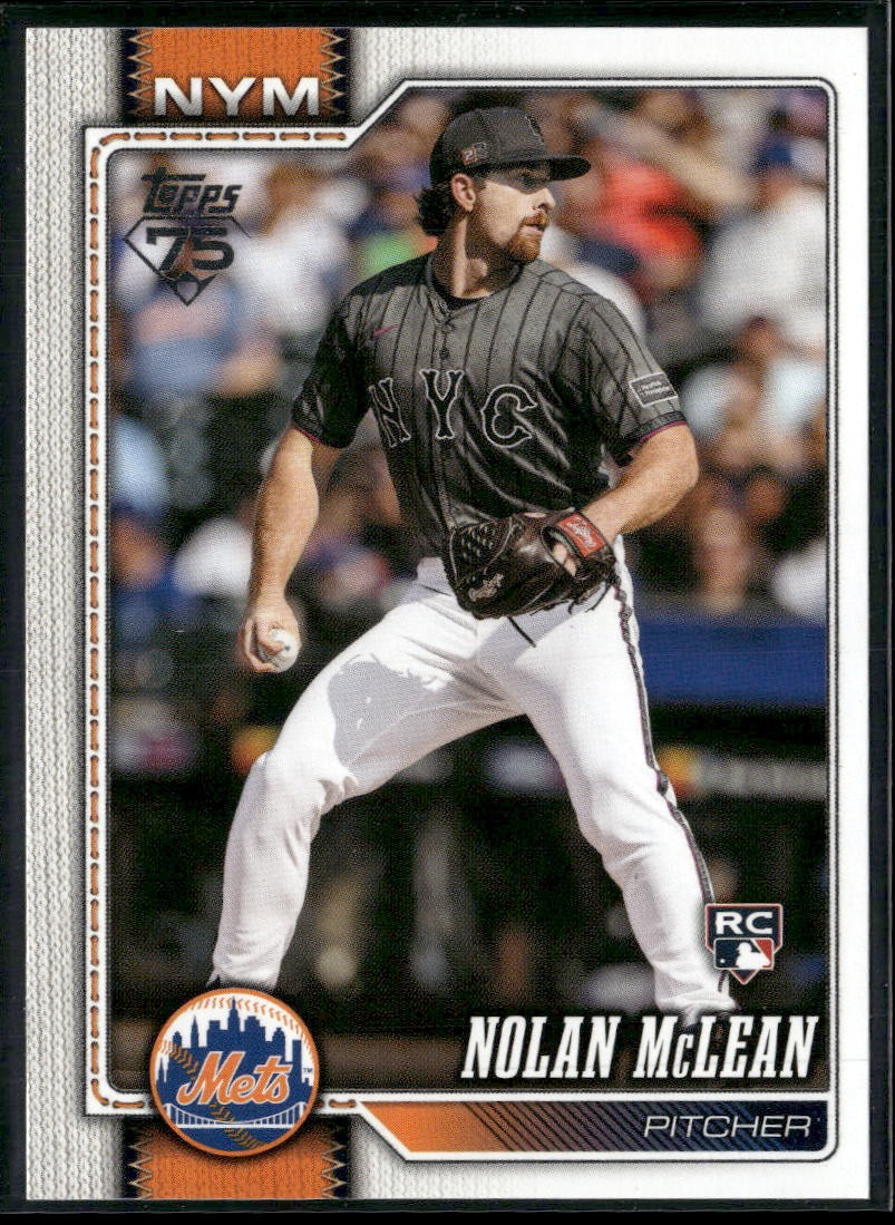 2026 Topps #214 Nolan McLean New York Mets