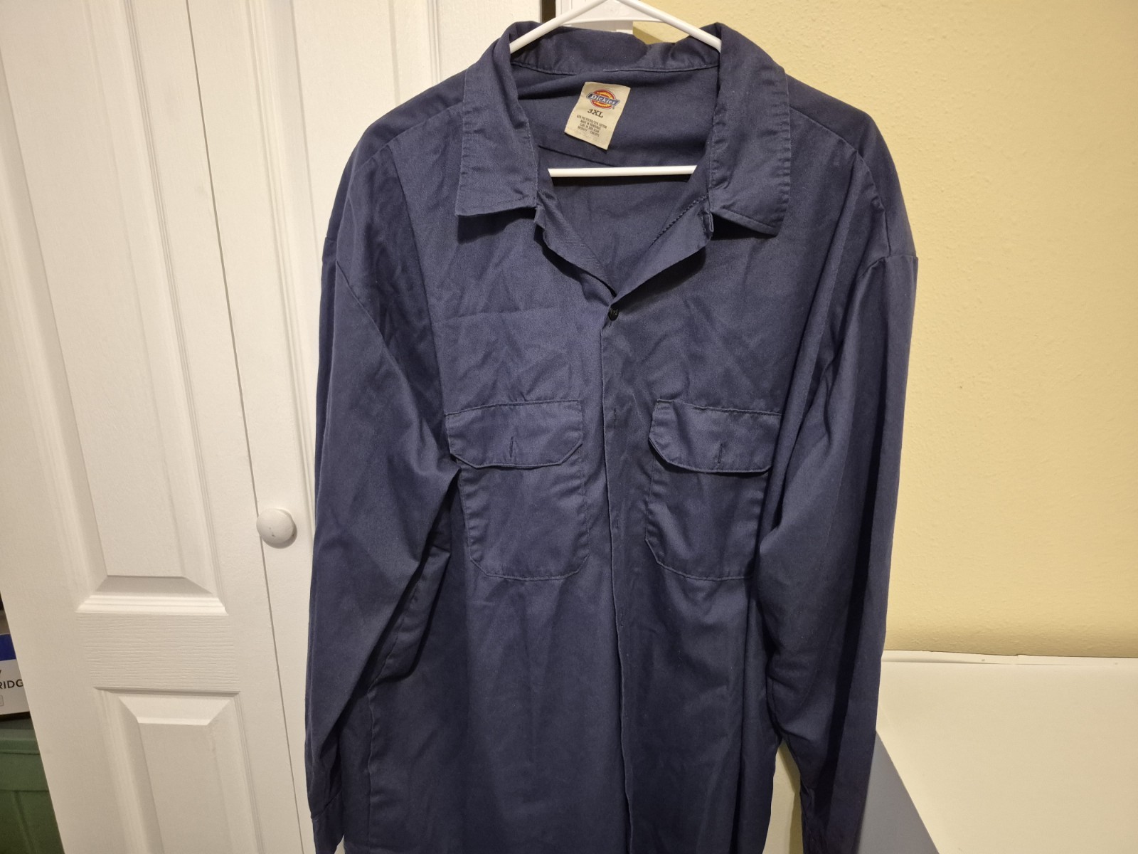 Dickies Long Sleeve Work Shirt for Men in Dark Navy Size 3XL