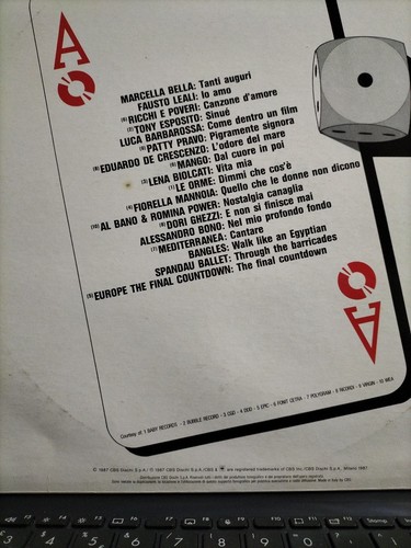 LP - Various – Sanremo '87 - CBS MARCELLA LEALI PRAVO MANGO ORME MANNOIA EUROPE - Imagen 4 de 12
