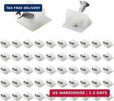 Drawer Repair Wedge Kit with Screws L Shaped Plastic Fasteners for Sagging Drawe