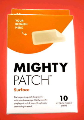 Hero Cosmetics Mighty Patch Surface Acne 10 Patches Exp 10/2028 Large Unscented