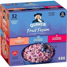 Quaker Instant Oatmeal Fruit Fusion 3 Flavor ...