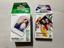 Fujifilm Instax Mini Twin Pack 20 Instant Films 10 Pack Spray Art Film.