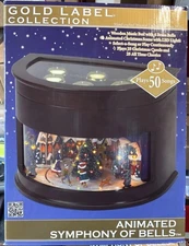 Mr. Christmas Gold Label Animated Symphony of Bells 50 Song 🎶 Skaters Music Box