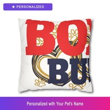 Custom Boxer Throw Pillow Personalized Pet Name Decorative Cushion Dog Owner