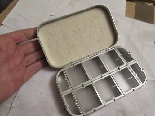 V good used richard wheatley large foam mayfly dry fly see all trout fishing box