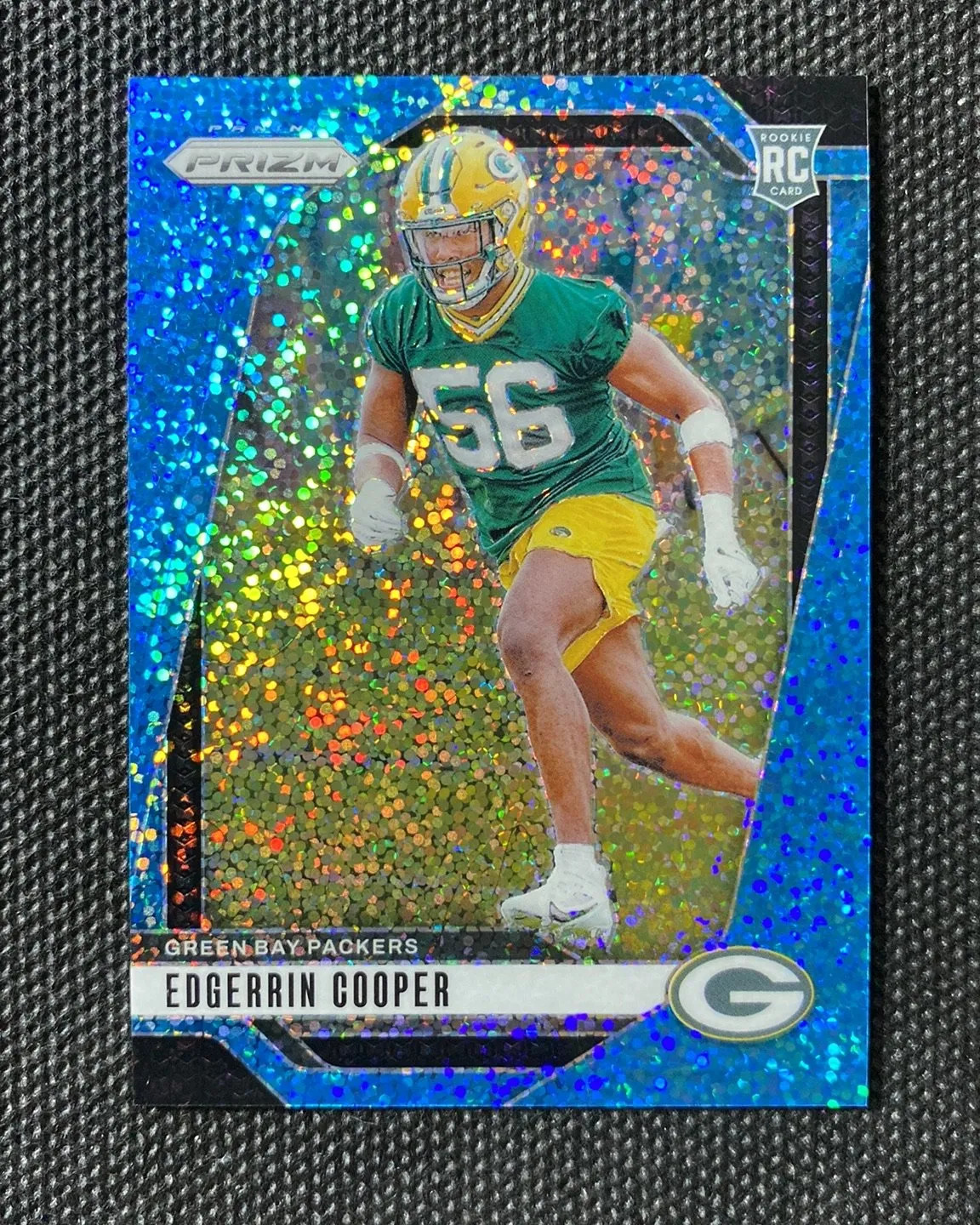 2024 Panini Prizm Blue Sparkle #331 Edgerrin Cooper RC Rookie 73/96 Packers HD