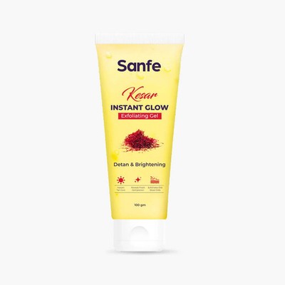 Sanfe Kesar Instant Glow Peeling Gel Entfernt Bräune sichtbar & hellt die Hau...