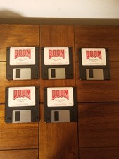 Original Doom Registered 1-4 Disks 2 Of Disk 1 id software 1993 Lot Of 5 PC Game