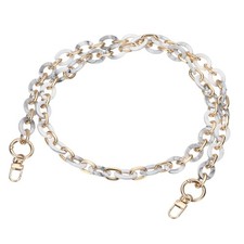 Acrylic Purse Chain, Bag Chain Strap for Handbag Handle 47 Inch  Gray