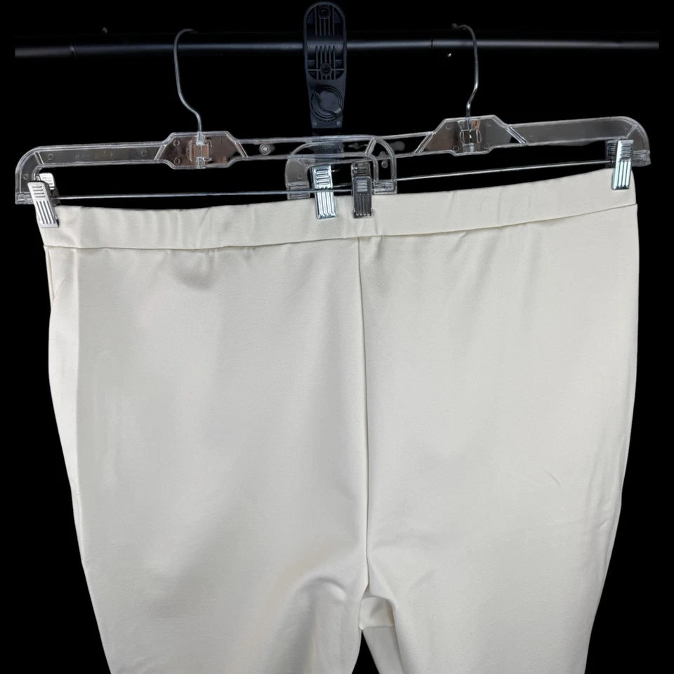 Susan Graver Dark Ivory Ankle Pants 2X Pull-On Stretch Rayon Blend NWOT - Image 2 of 4