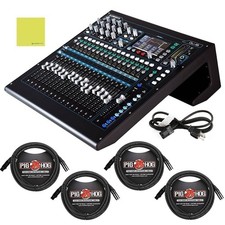 Allen Heath AH-QU-16C Rack Mountable Compact Digital Mixer, Chrome Edition B...