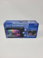Lightahead Mini Aquarium Black Realistic Fish Swimming Action Multi Color