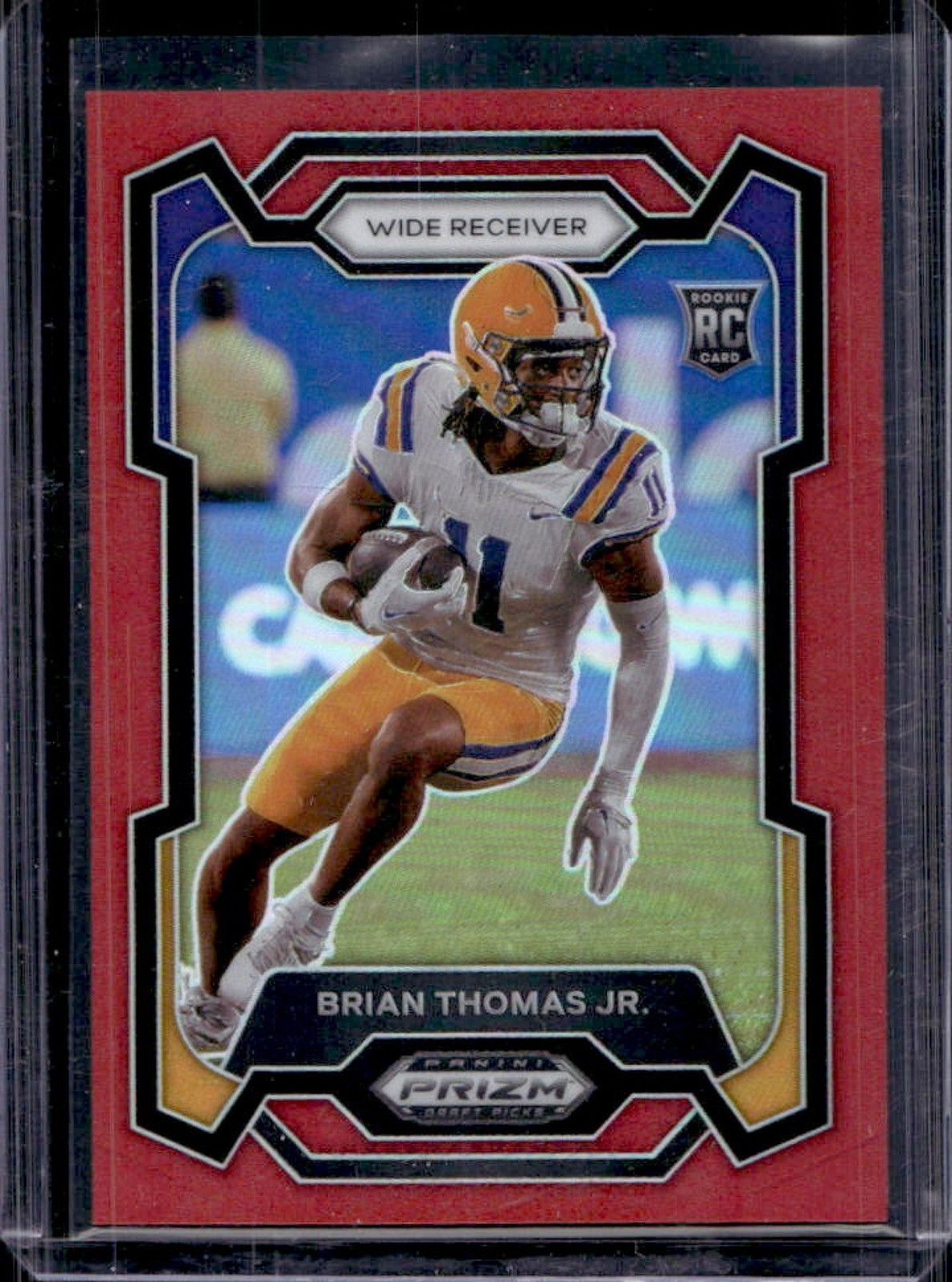2024 Prizm Draft Picks Brian Thomas Jr. RC Red Rookie #/299 Tigers