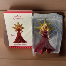 2017 Hallmark Keepsake Holiday Christmas Barbie 3 In Series Ornament NIB