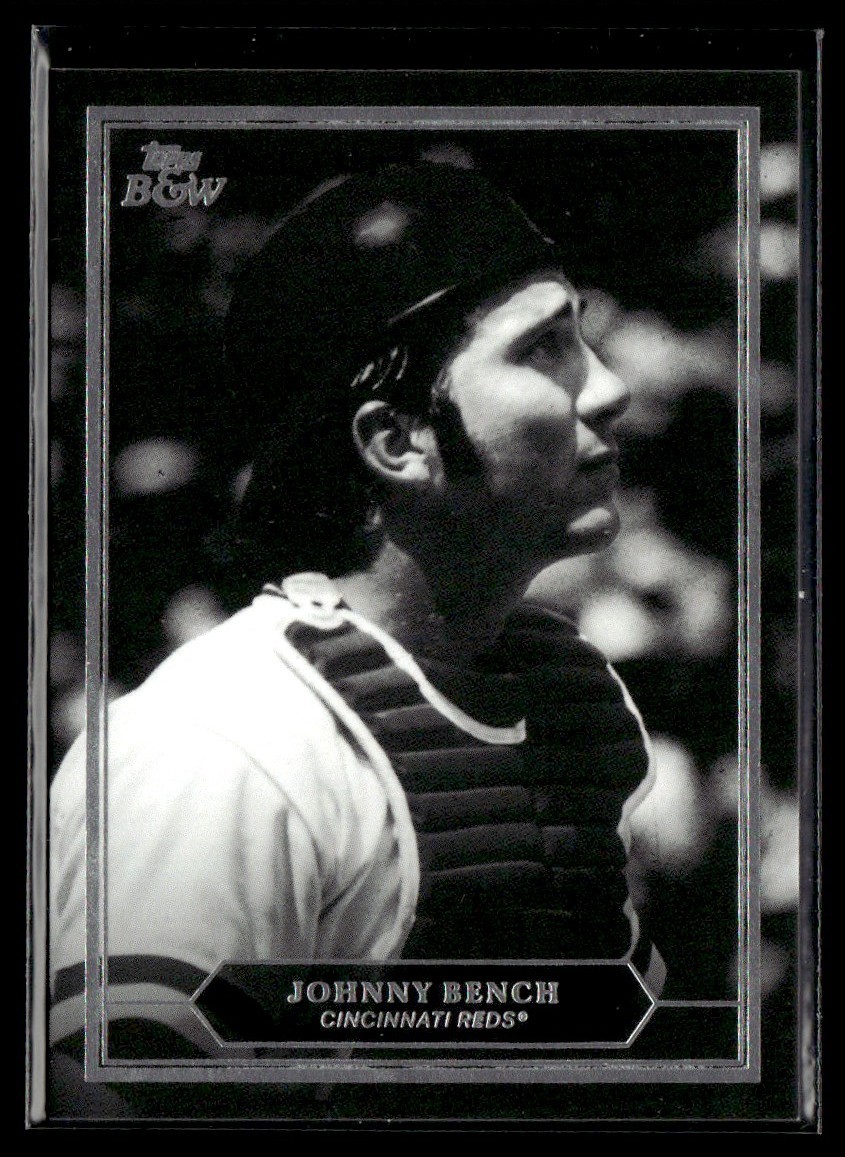 2025 Topps Black & White Prized Portraits Johnny Bench #PP10