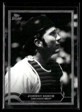 2025 Topps Black & White Prized Portraits Johnny Bench #PP10