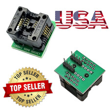 2 PCS SOP8 150mil to DIP Adapter Sockets AVR SOIC8