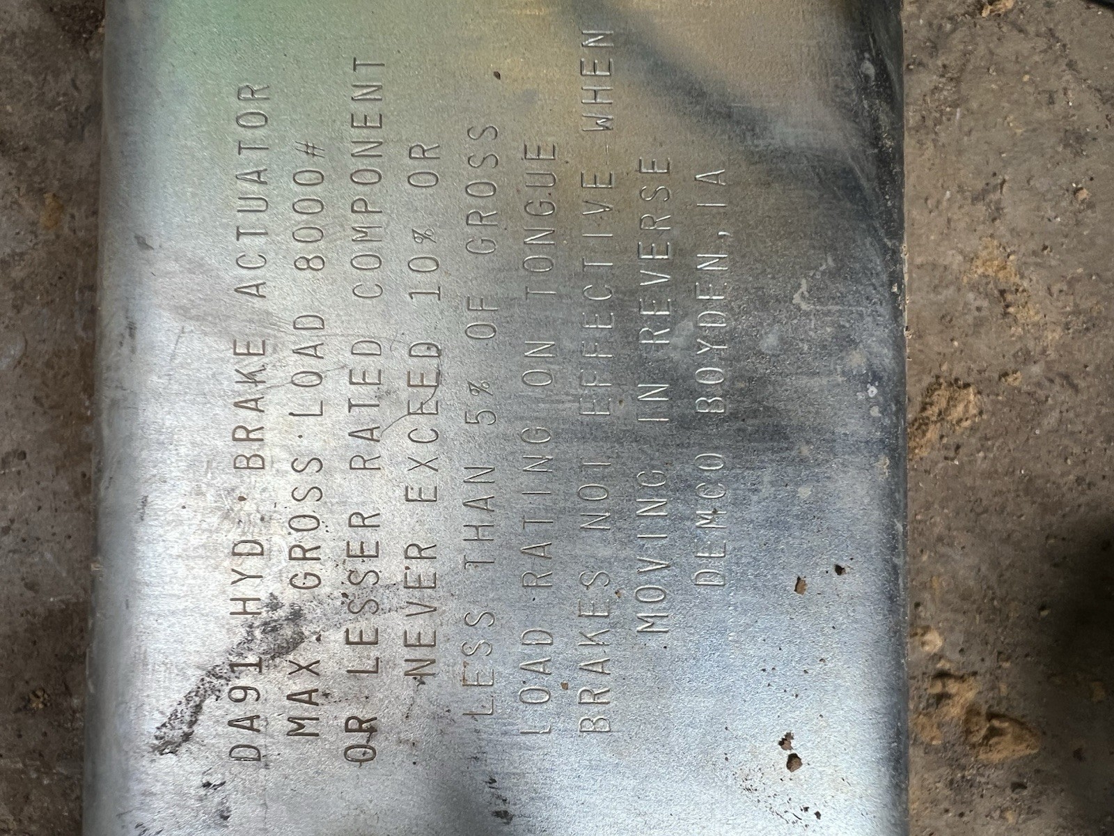 Demco 8759131 DA91 유압 브레이크 액추에이터 4