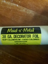 Maid-o-Metal 38 GA Decorator Foil Soft Alum-1 Side 12"x35" Greentone
