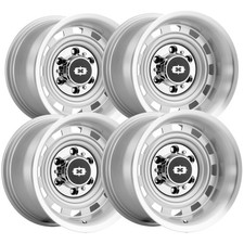 Set Of 4 Vision 54 Cheyenne 17x9 6x5.5 12mm Silver Wheels Rims 17 Inch