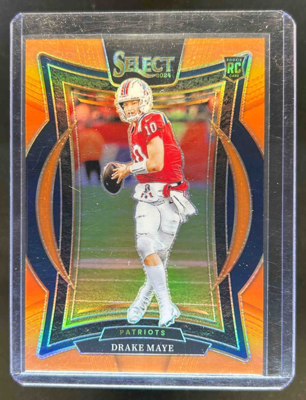 2024 Select Drake Maye Concourse RC Orange Prizm #/49 Patriots