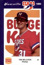 1985 Huntsville Stars Jennings #31 Tim Belcher Mount Gilead Sparta Ohio OH Card