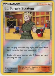 Lt. Surge's Strategy 60/68 Uncommon Reverse Holo Hidden Fates