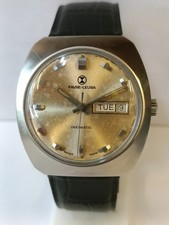 FAVRE-LEUBA DUOMATIC PATINA SILVER DIAL 75033 SWISS MEN'S WORKING CONDITION