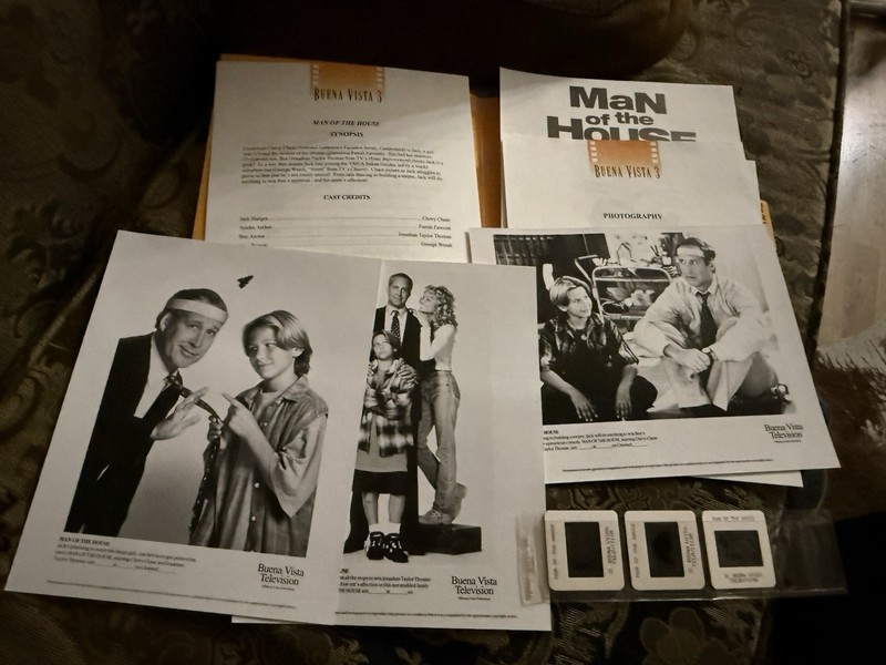 Man Of The House Press Kit Chevy Chase Farrah Fawcett Film Slides Photo Stills