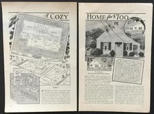 2 Schlafzimmer Cape Cod Haus 1933 HowTo Build Pläne 20’x26’ oder 20’x32’