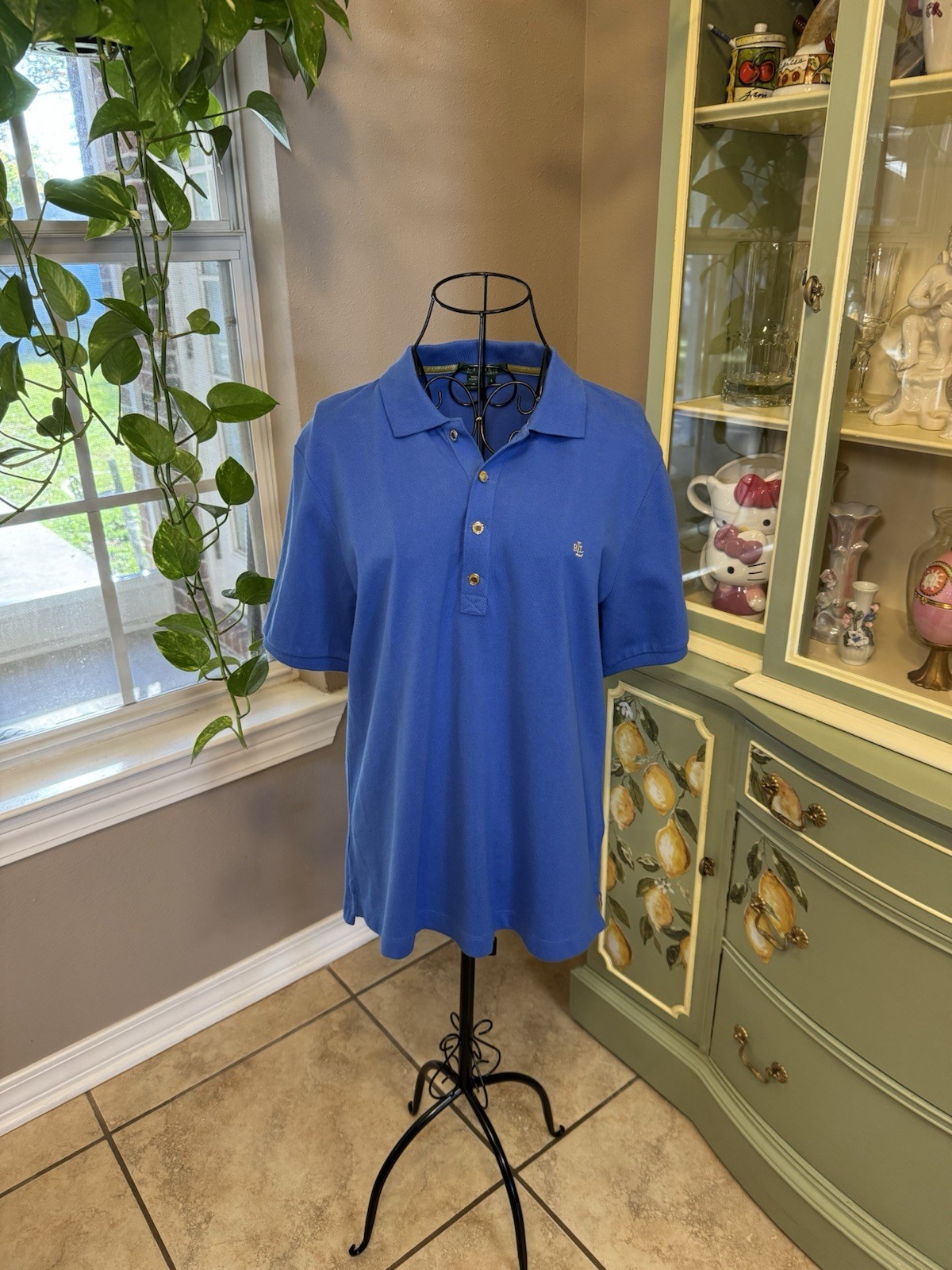 Women’s Ralph Lauren Polo Top Cotton Size Large C… - image 1