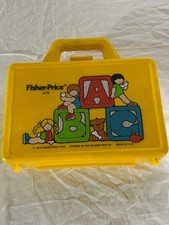 Fisher Price Vintage 1979 Plastic Yellow Lunch Box 638 Lunch Box Only Quaker Oat