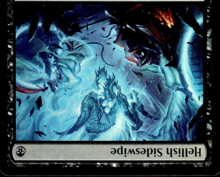 MTG Hellish Sideswipe 90 DFT Aetherdrift Foil NM Diana Franco