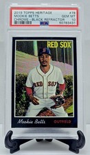 2019 Topps Heritage Chrome Mookie Betts Black Refractor #THC-78 #D /70 PSA 10
