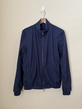 Loro Piana Windjersey Bomber Jacket Reversible Storm System Cashmere Blue 50