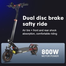 Electric Scooter for Adult 800W Dual Motor 28MPH 48V 15AH Folding Fast Escooter