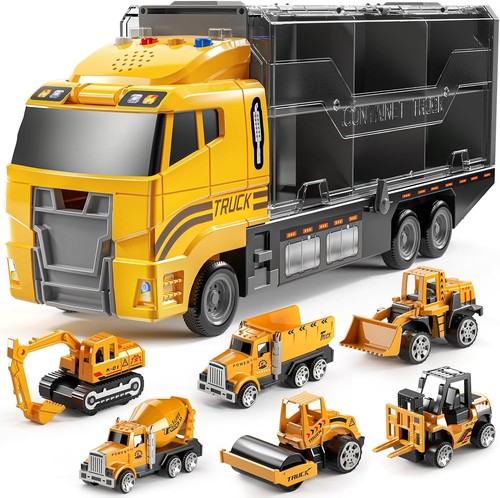 Die-Cast Alloy Transport Vehicle with Foldable Play Mat - Perfect Toddler Gift - Picture 3 of 7