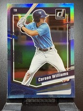 2023 Donruss #115 Carson Williams Holo Carolina Blue