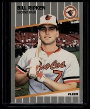 Fleer Bill Ripken FF 1989 error de murciélago #616 All-Star F error facial Orioles SP