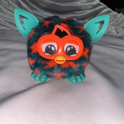 Hasbro Furby Furbling Mini Furby Teal Blue Orange Stars 2013 Talking Toy Works